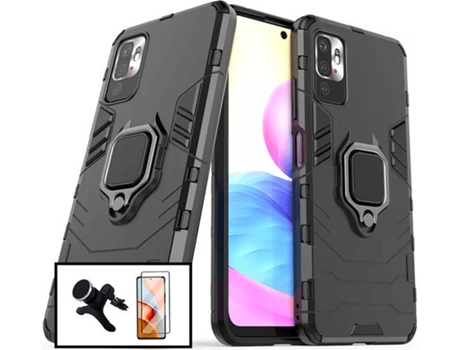 Kit Carcasa + Protector de Pantalla Xiaomi Redmi Note 10 5G PHONECARE Negro