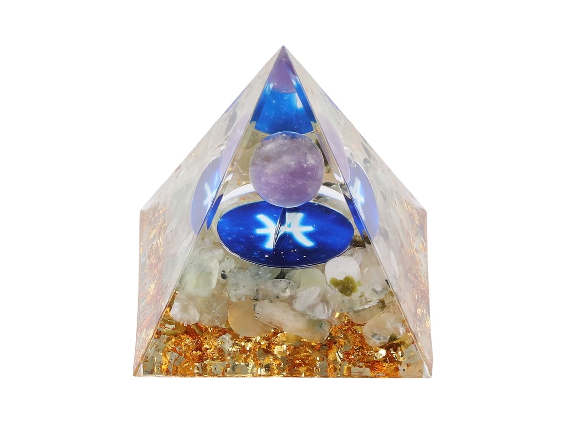 Ats-pirámide De Piedra De Constellación Para Energía Positiva Reduce Estrés Chakra Piedra De Sanación Para Meditación