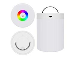Luz Nocturna LED, lámpara de mesita de noche portátil recargable, luz blanca cálida y lámpara Multicolor táctil inteligente que cambia de Color RGB