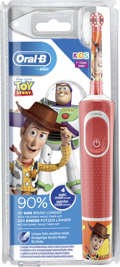 Cepillo Elã©ctrico Oralb d100 vitality kids toy story dental braun 100 cross action infantil recargable disney magictimer para niños dientes 7.600