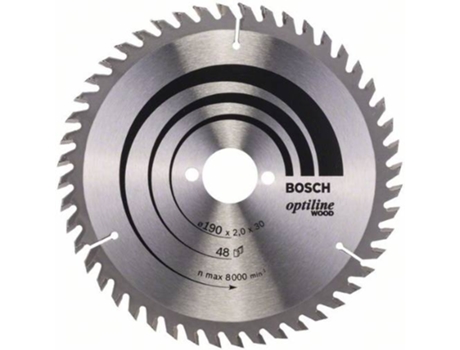 Disco de Sierra Circular BOSCH Optiline Madera 190x30x2.0 mm - 48