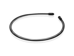 Diadema Metálica Ondulada Negra Para Hombre, Tipo Alice Band Antideslizante.