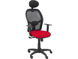 Silla Operativa PYC  Alocén Rojo (Brazos Ajustables - Malla)