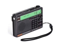 Radio de banda completa Hanrongda Drh 757, control remoto por aplicación Bluetooth DSP, alta sensibilidad, memoria para 1000 emisoras, alarma SOS