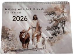 Calendario De Historias Bíblicas 2026, Carpeta De Pared Doble Rollo, Mensual Con Hojas Desprendibles