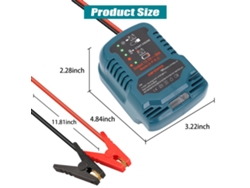 2026dz - Arrancador portátil de 12 V para coche con ABS para Bat609, Bat610g, Bat618g, Bat619, Bat621, Bat620