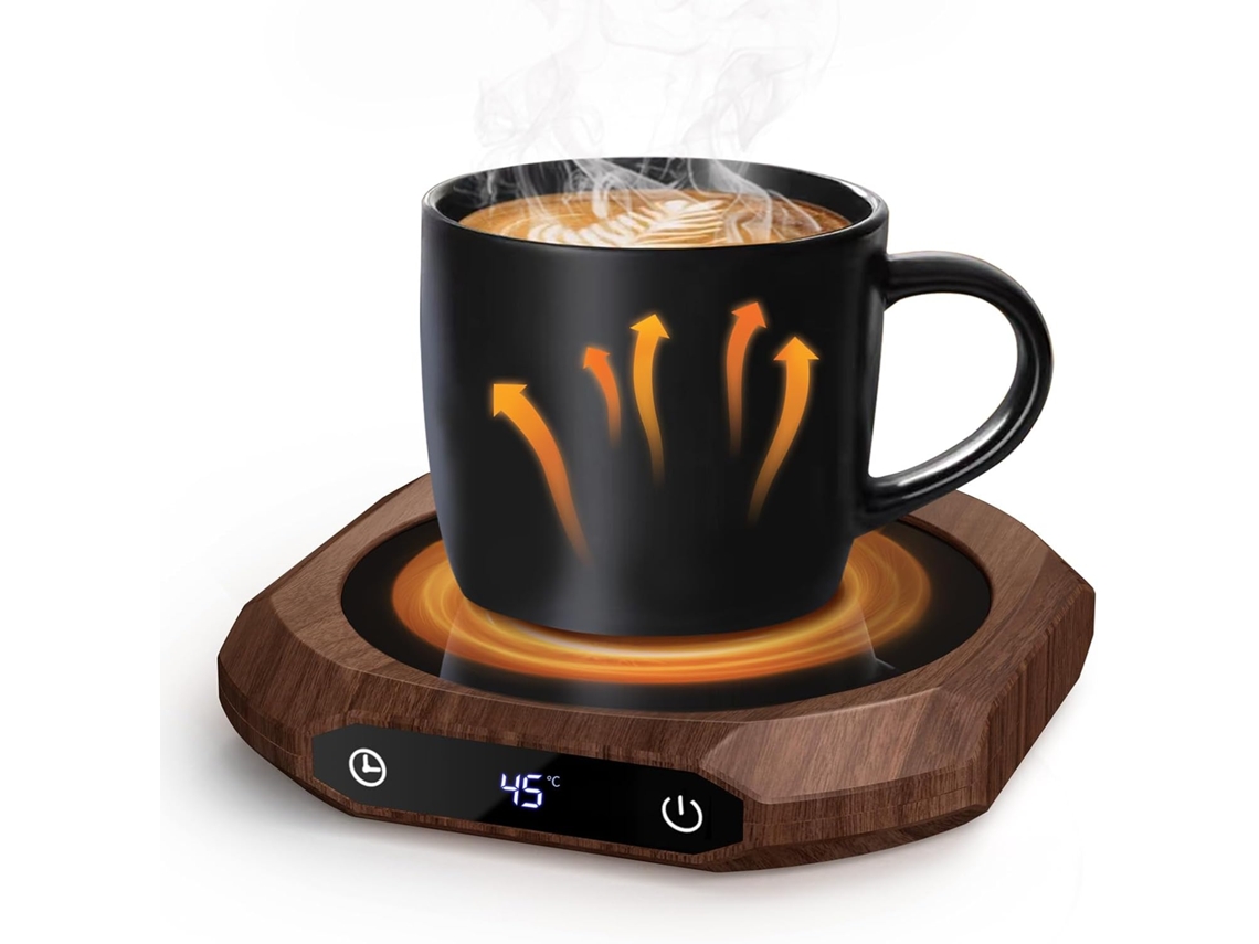 Calentador Electrico Cafe Con 3 Temperaturas, Para Bebidas Y Te, Oficina Y Casa, Marron