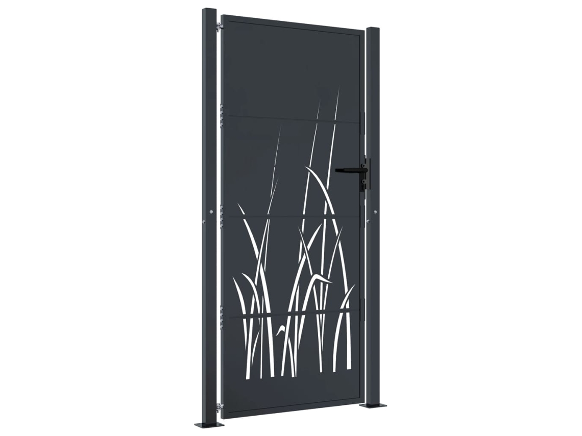 Puerta De Jardín VIDAXL Antracita Acero (105x205 cm)