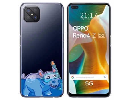 Carcasa Oppo Reno 4Z 5G TUMUNDOSMARTPHONE Dibujos Transparente Multicolor