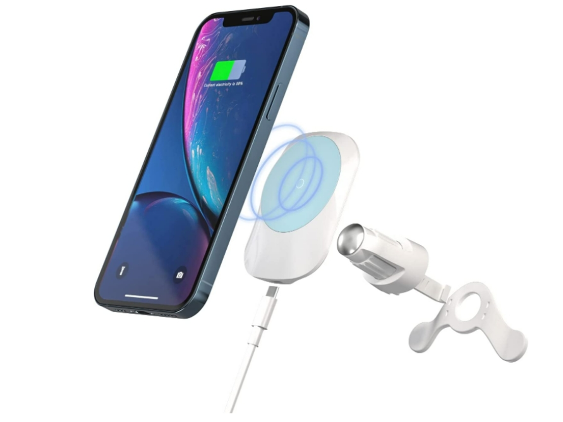 Cargador Carro Indução Veículo Sem Rápida para iPhone 12 Mini/12 Pro/12 YIZHOOD Blanco