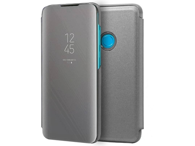 Funda Huawei P30 Lite COOL Clear View Plateado