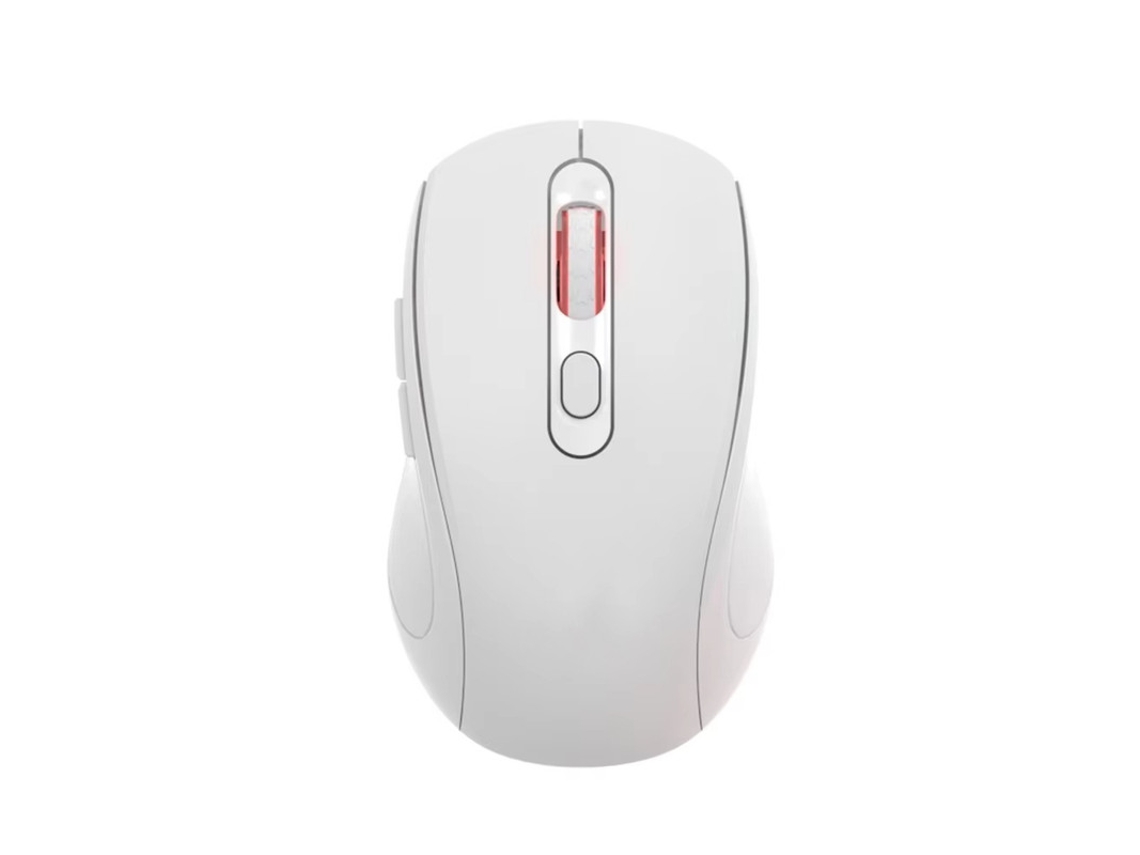 Ratón inalámbrico Yizhood W 718 2.4G, silencioso, recargable, Bluetooth, para juegos de PC y portátil, 1600 dpi, color blanco