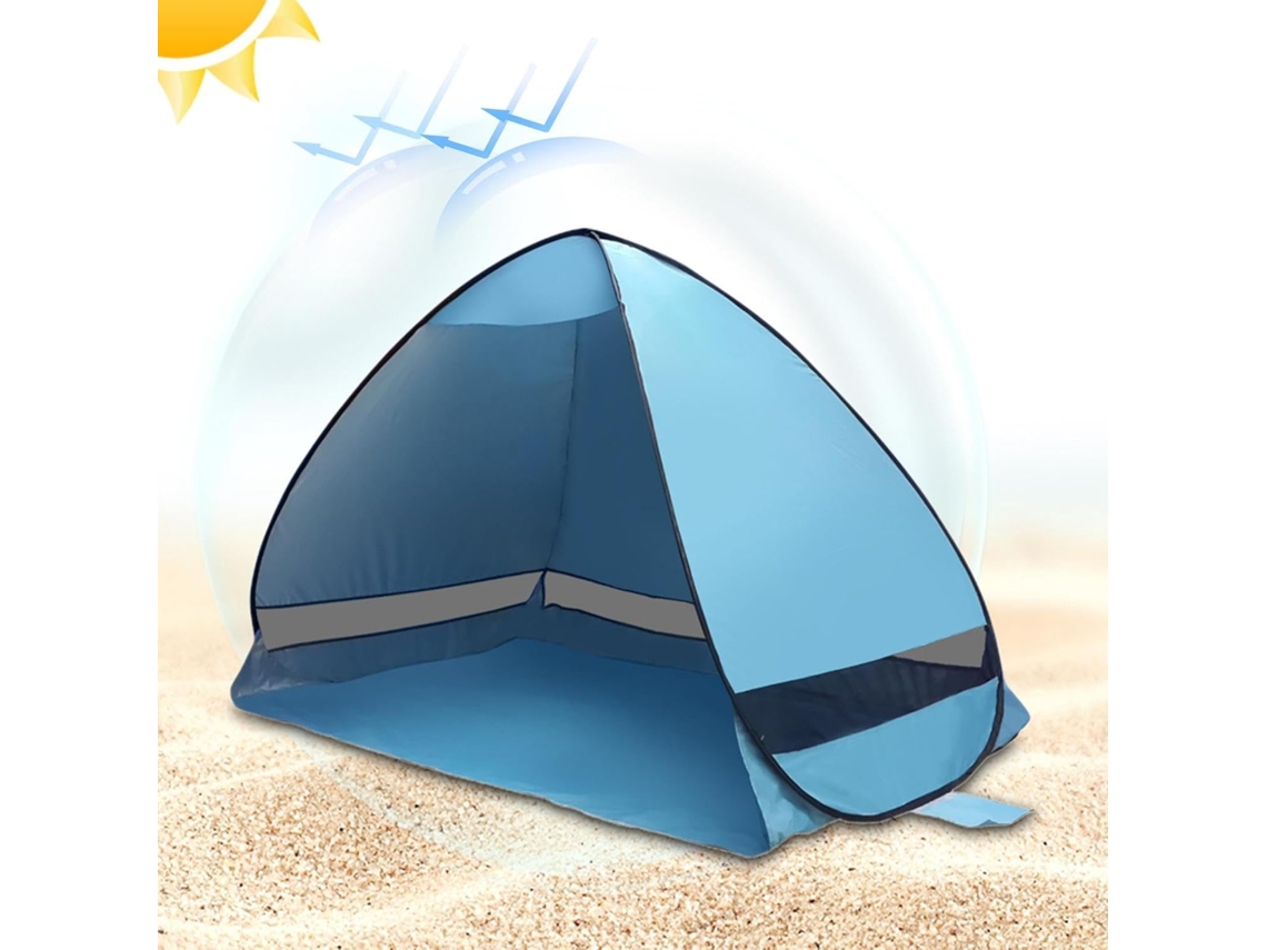 Tienda de campaña con protección solar UPF 50 para acampar: fácil de montar, portátil e ideal para jardín, pesca, etc.