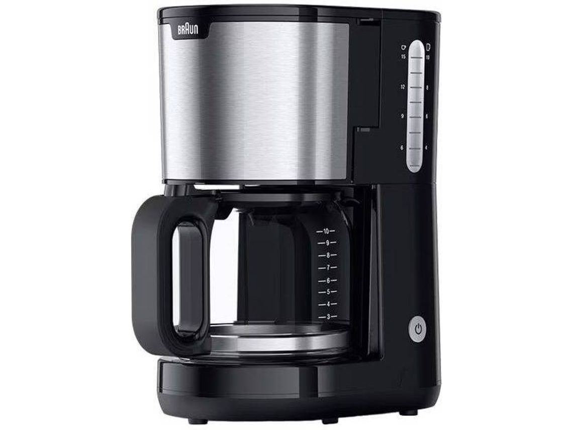 Cafetera de Filtro BRAUN KF1500BK PURSHINE (15 Tazas)