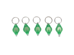 2026-5pcs Linterna Led Mini Llavero Portátil Anillo De Llaves Para Detección De Joyería Luz Verde