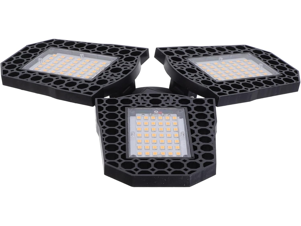 Lámpara De Techo Led Deformable Con Tres Alas Plegables Para Iluminación