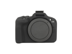 Capa Protetora De Silicone Macio Brilhante Para Canon Eos R100 Preta