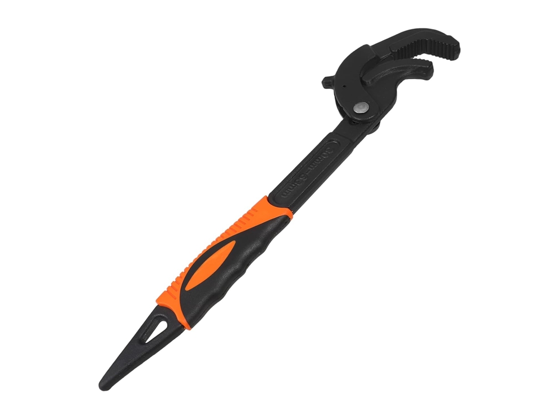 Llave Multifuncional Ajustable Para Fontanería Y Fregaderos, Mango Naranja, Tamaño (con Bloqueo)