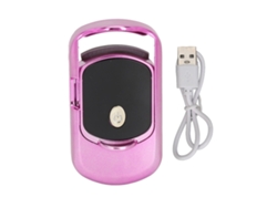 Rizador De Pestañas Eléctrico Recargable Con Calefacción Y Conexión Usb Para Rizar Las Pestañas En Casa - Color Rosa Y Rojo