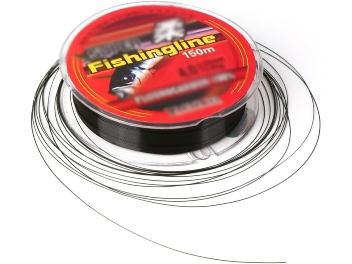 Hilo De Pesca 100 M, Nailon, Monofilamento, Línea Con Revestimiento Carbono, Súper Resistente Al Desgaste, ...