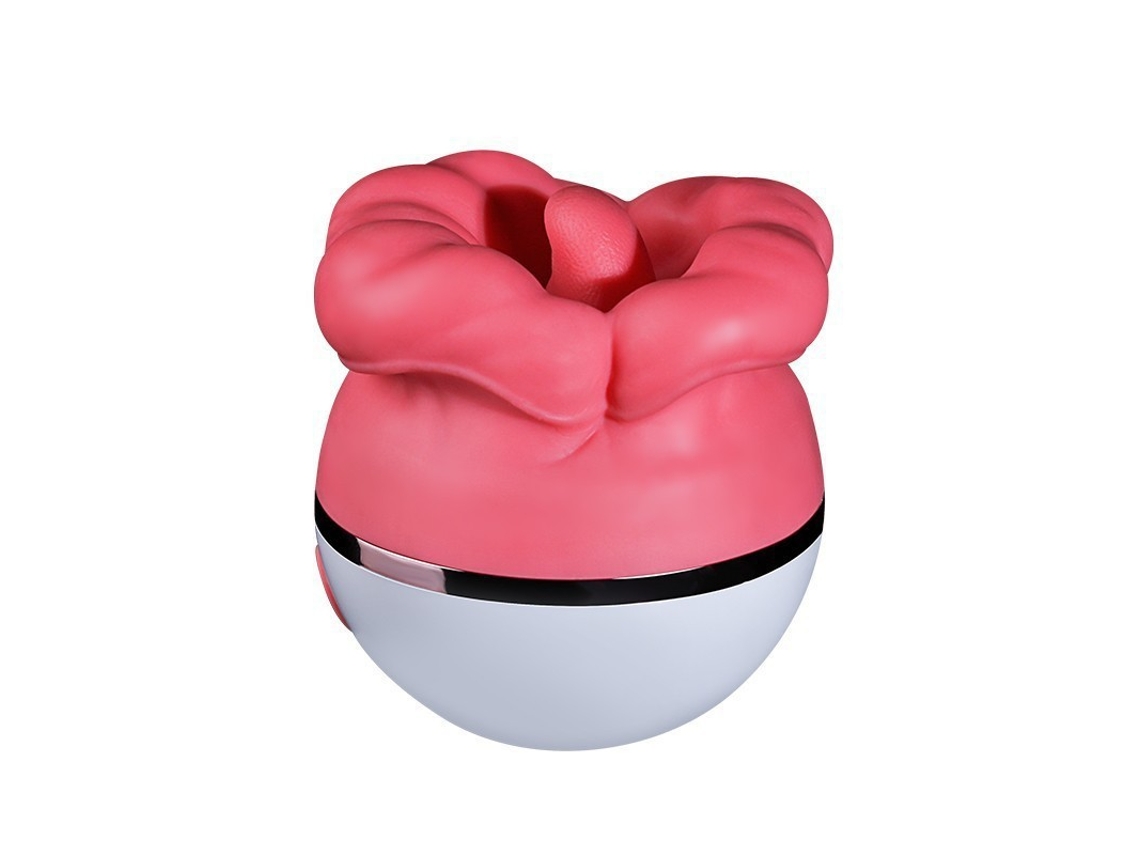 Vibrador de succión para lamer la lengua, masajeador de pezón del clítoris de silicona suave (rosa) YIZHOOD