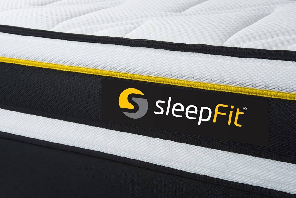 Conjunto de Somier Negro + Colchón SLEEPFIT Soft (160x190 cm - Espuma)