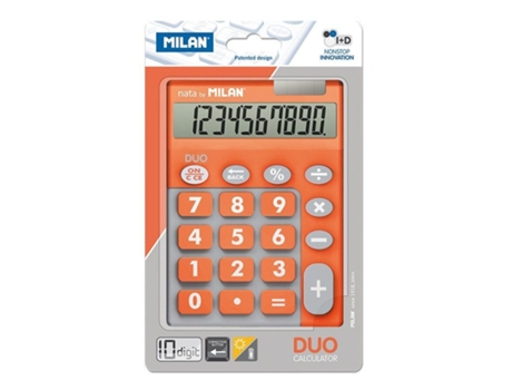MILAN Medium Duo Orange Calculadora 10 Dígitos