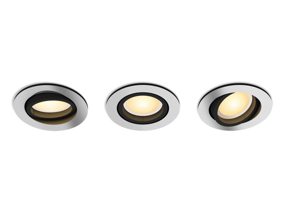 Foco empotrable Milliskin White Ambiance 3 bombillas Aluminio 3x350lm PHILIPS