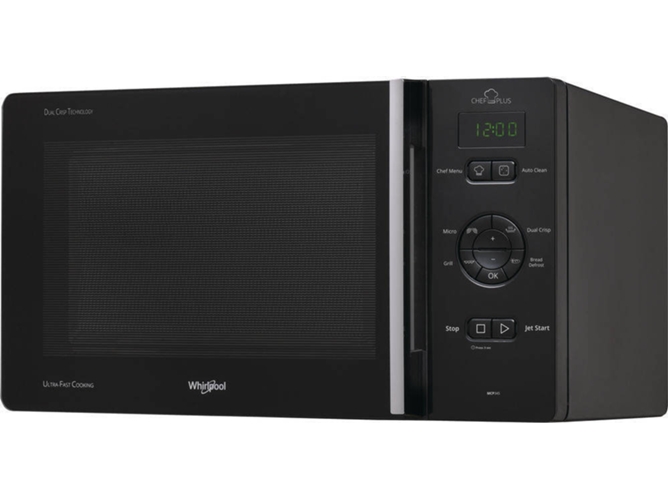 Microondas WHIRLPOOL MCP 345 BL (25 L - Con Grill - Negro)