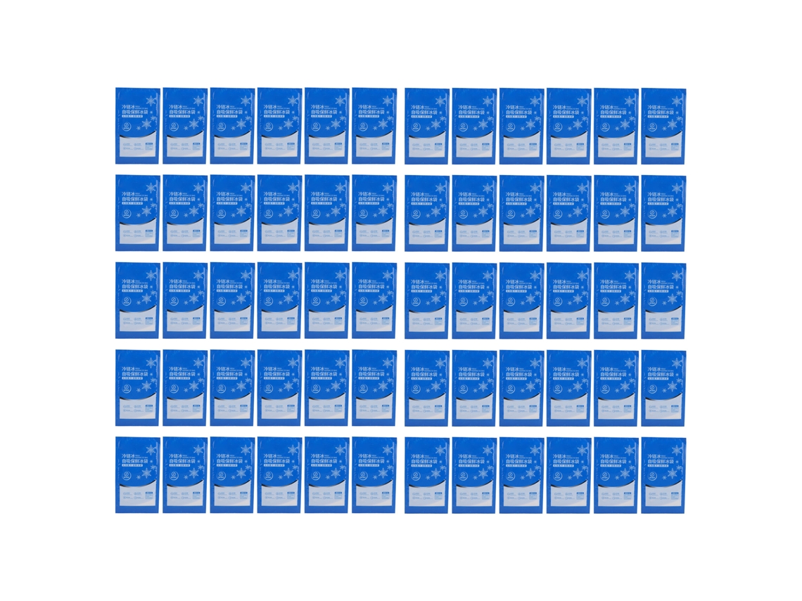 60 Bolsas De Hielo Reutilizables De Doble Cara De 300 Ml Para Lonchera, Playa, Camping Y Pesca.
