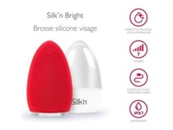 Cepillo De Limpieza Facial Rojo Silkn Bright Recargable Hipoalergénico