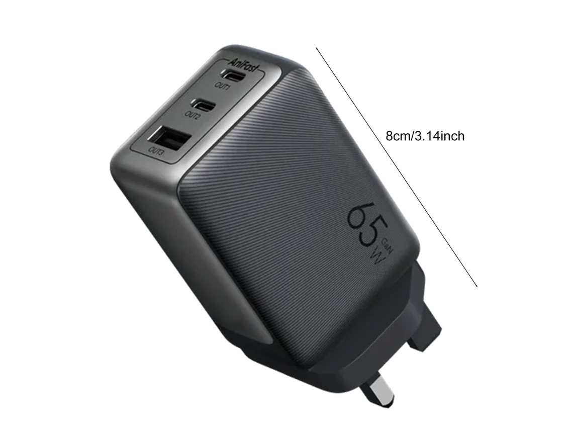Kit De Cargador De Pared Gan (carga Rápida De 65w De Múltiples Puertos)
