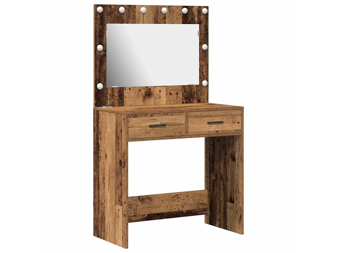 Tocador HARLANV1 con cajón en madera antigua (78,5x41x135 cm)