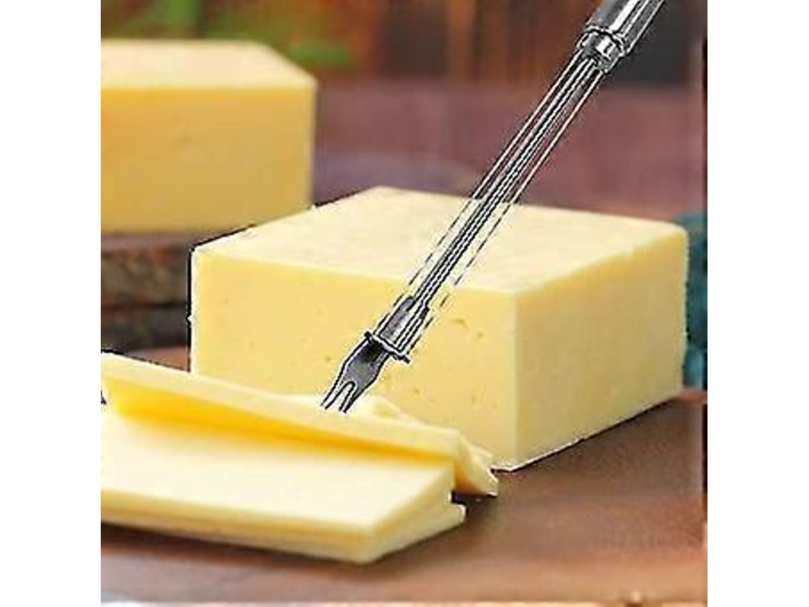Cortador de queso de acero inoxidable con cable, resistente, grosor ajustable, para cocina Everley891