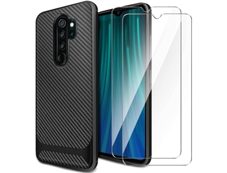 Carcasa + Protector Xiaomi Redmi Note 8 Pro HONGWE. Negro
