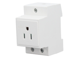 Enchufe Din Rail Con Contacto De Protección Y Tierra Para Panel De Distribución Us Ac110‑250v 15a