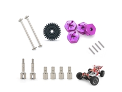 Piezas De Mejora Para El Coche Rc Wltoys 1/14 144001: Eje De Rueda, Copa Del Diferencial, Hueso De Perro, Engranaje Del Motor