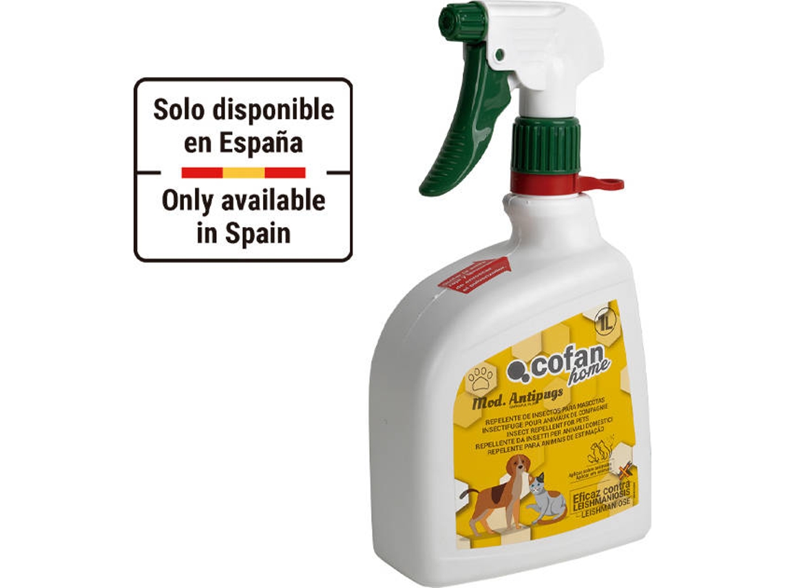 Desinsectante Y Repelente De Insectos Para Mascotas Modelo Antipugs 1L