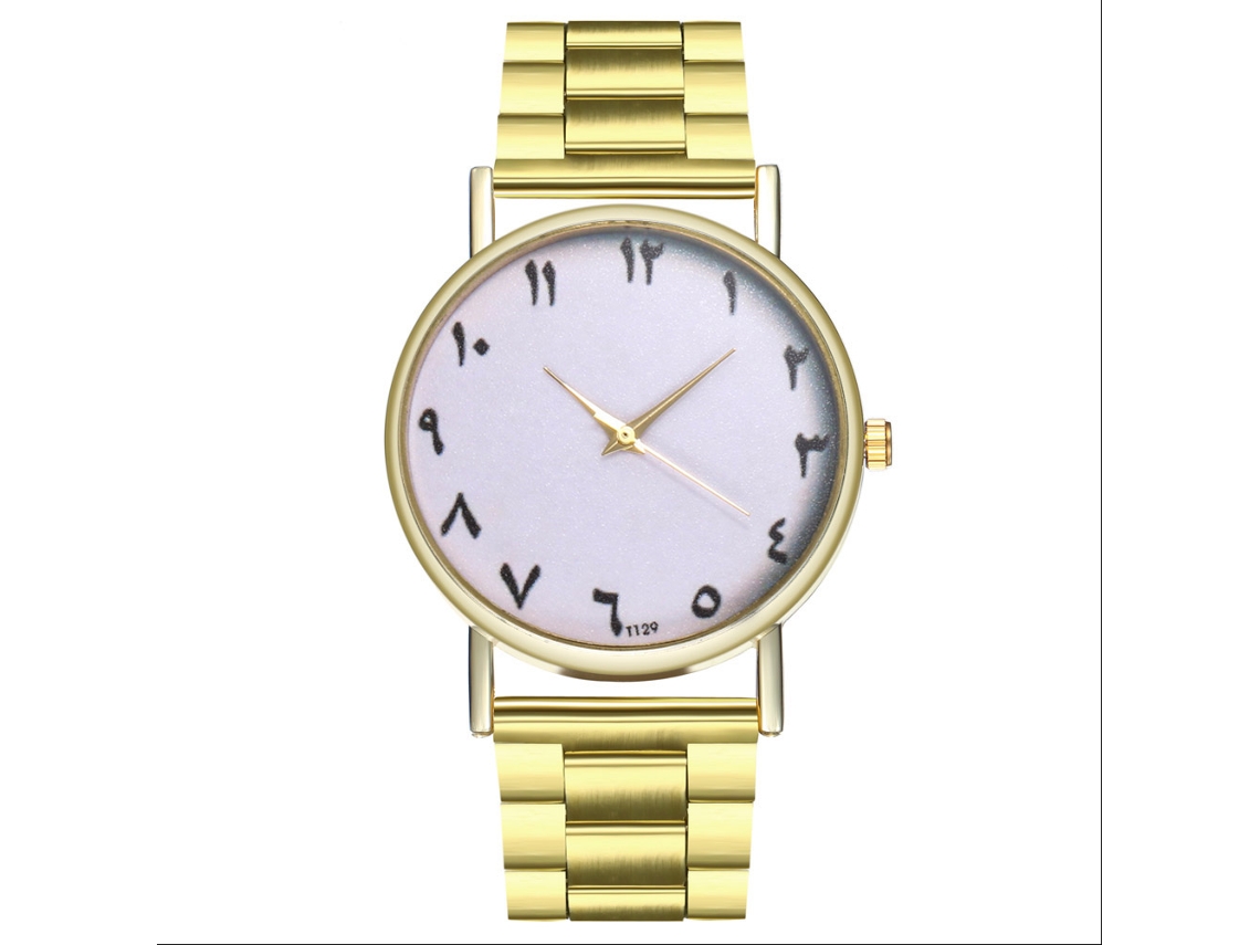 Reloj De Cuarzo Informal Para Parejas Con Brazalete De Acero - Un Regalo Exquisito De Zhoulianfa