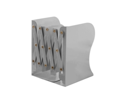 Soporte Para Libros Metálico Retráctil, Flexible Y Grande, Sin Adhesivo, Para Escritorio De Oficina - Gris