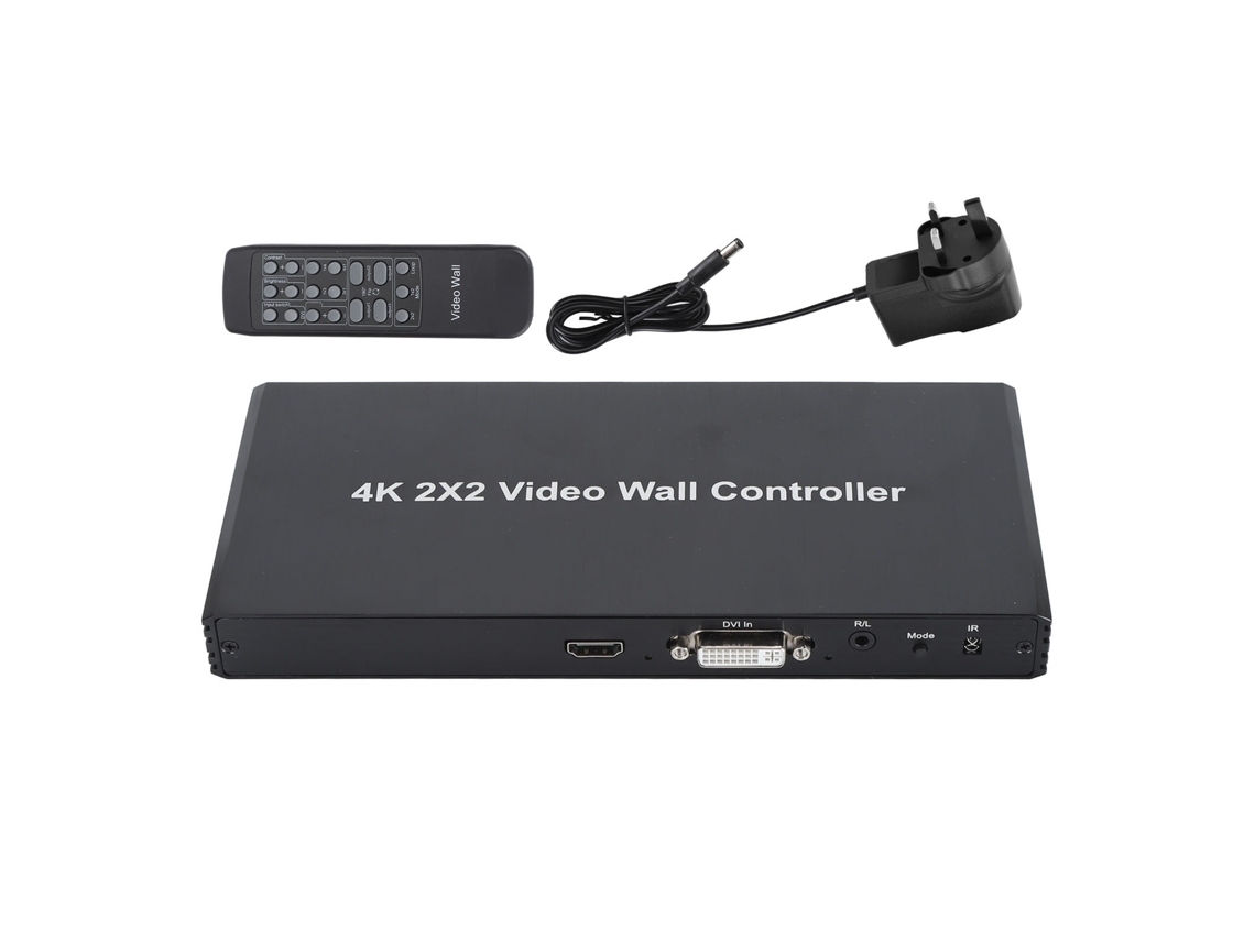 Controlador De Pared De Vídeo 2x2 4k30hz Salida Hdmi 8 Modos De Pantalla Empalmador Plug Uk