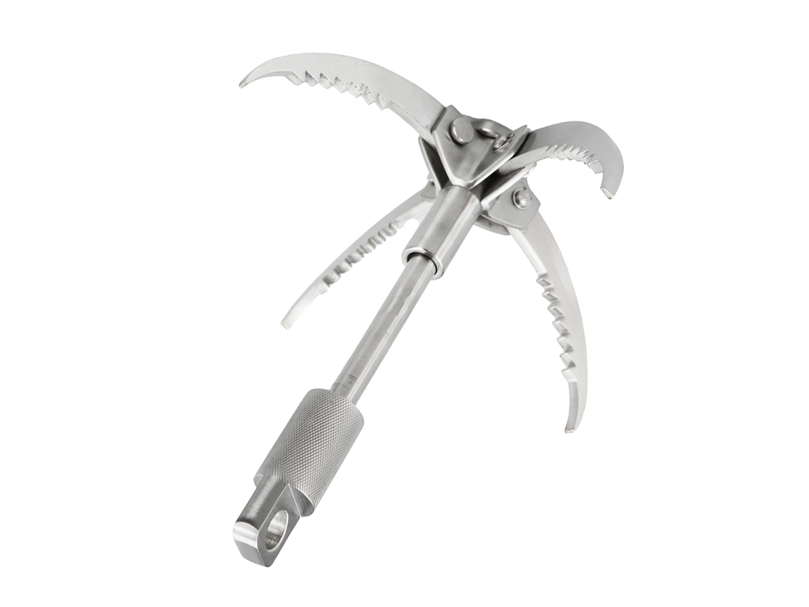 Gancho De Agarre De Acero Inoxidable Para Exteriores, Ideal Para Acampar, Con 4 Ganchos Plegables Y Para Deportes.