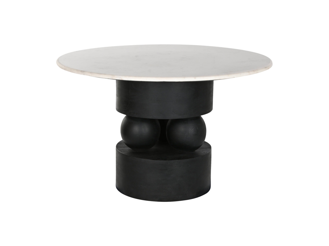 Mesa Redonda Comedor Mango Marmol 120x120x76cm