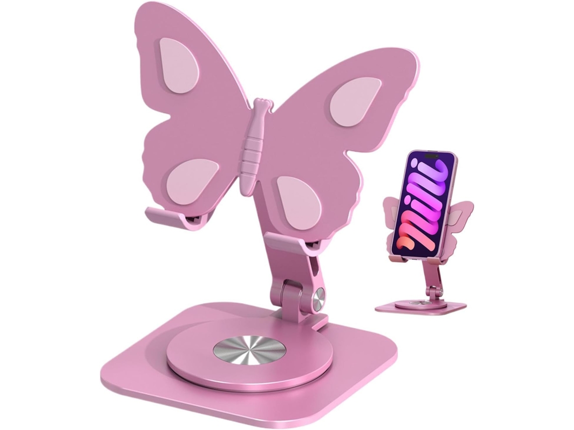 Soporte Para Teléfono Con Forma De Mariposa | Base De Escritorio De Aluminio