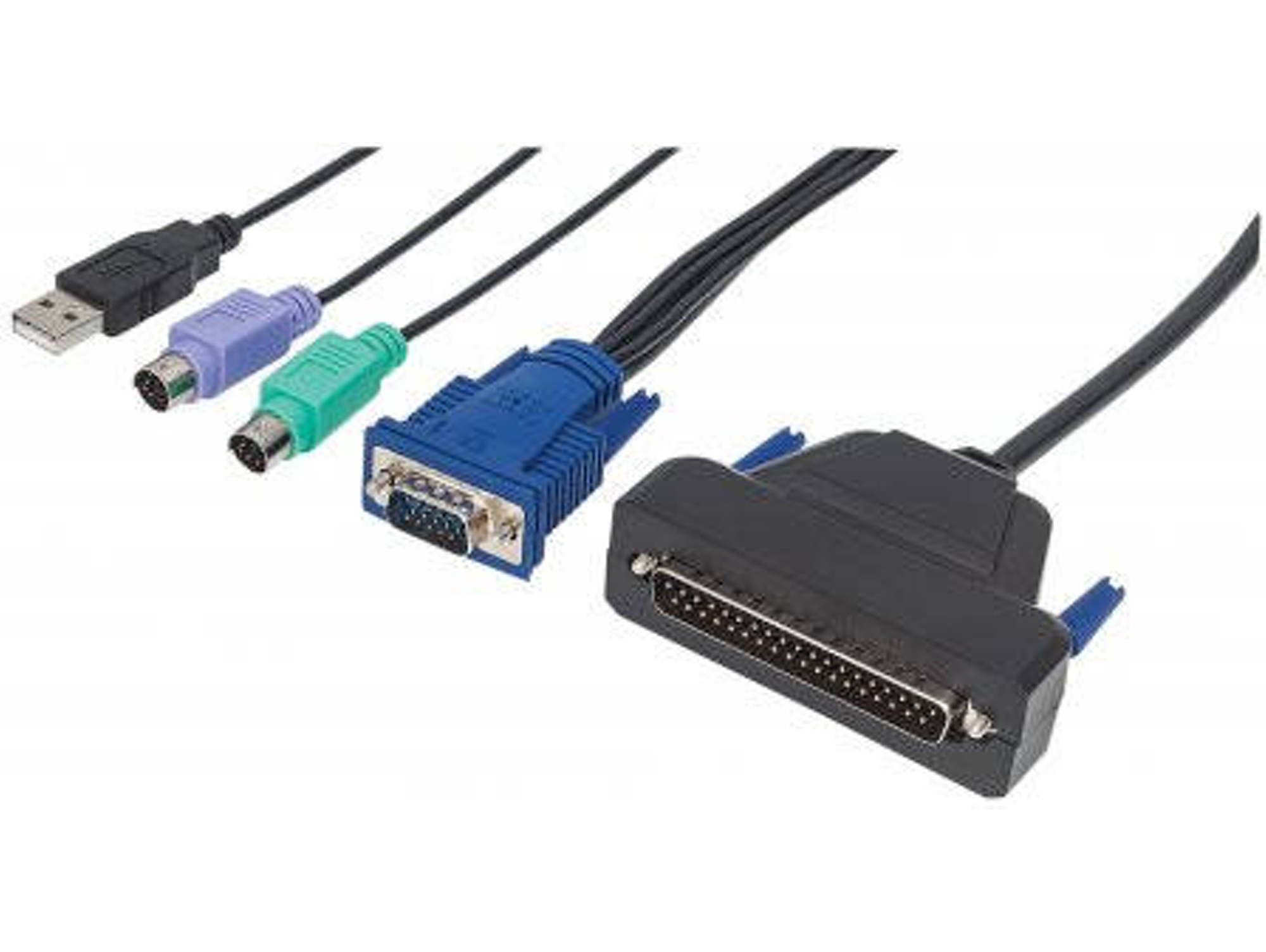 Cable INTELLINET (KVM - KVM - 1.8 m - Negro)