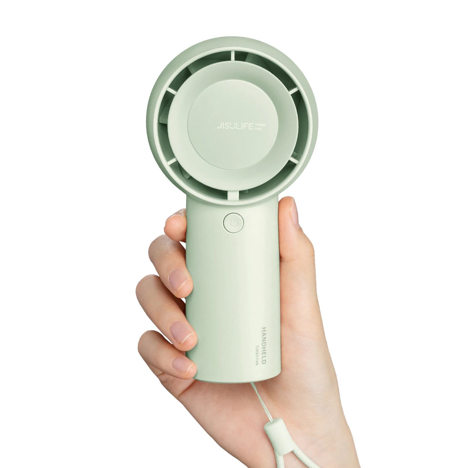Ventilador Turbo De Mano (verde, 4000 Mah), Batería Recargable Usb De 4000 Mah, 5 Configuraciones De Velocidad Del Viento