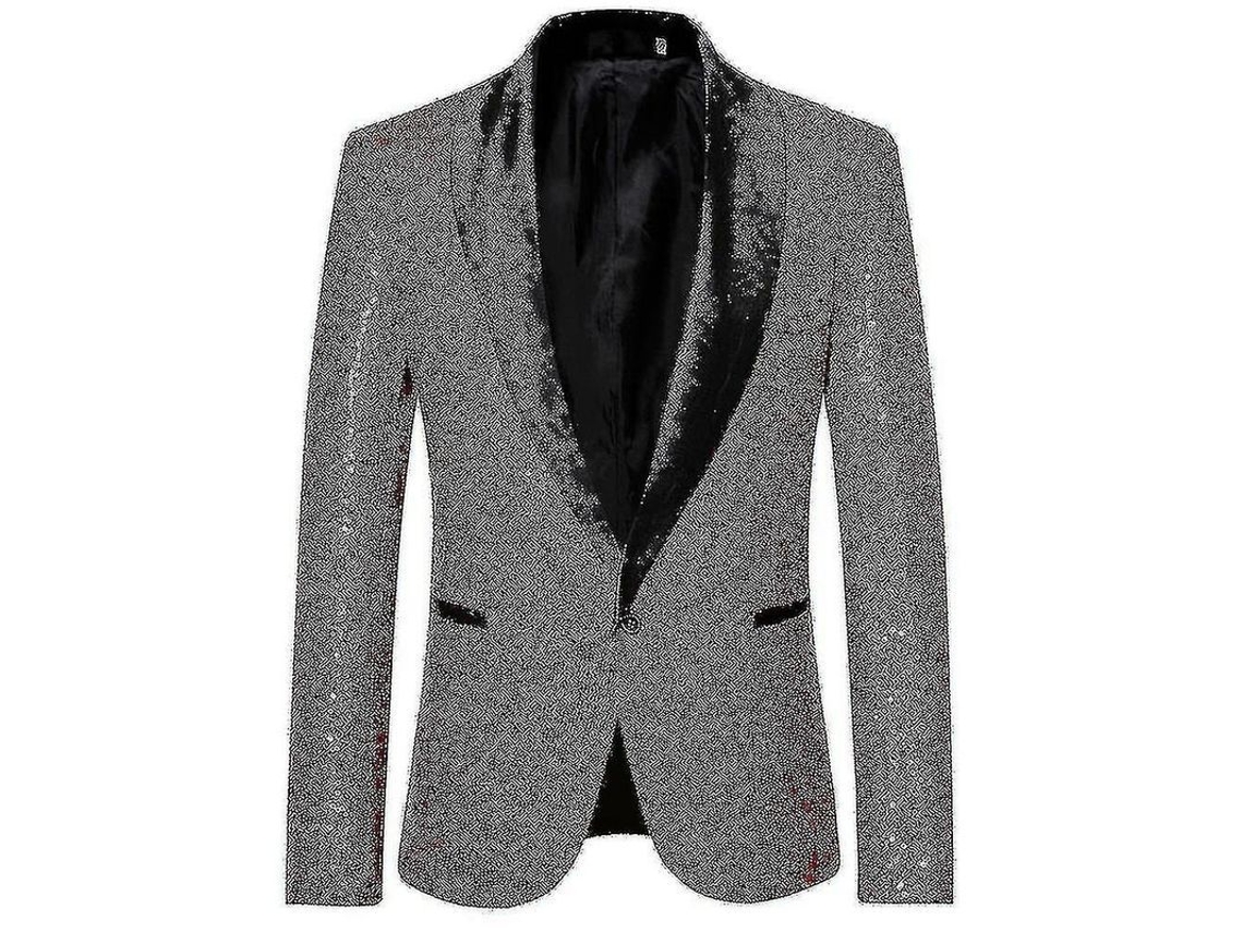 Chaqueta informal de hombre con costuras visibles, modelo 2026, ideal para bodas y fiestas, corte ajustado.