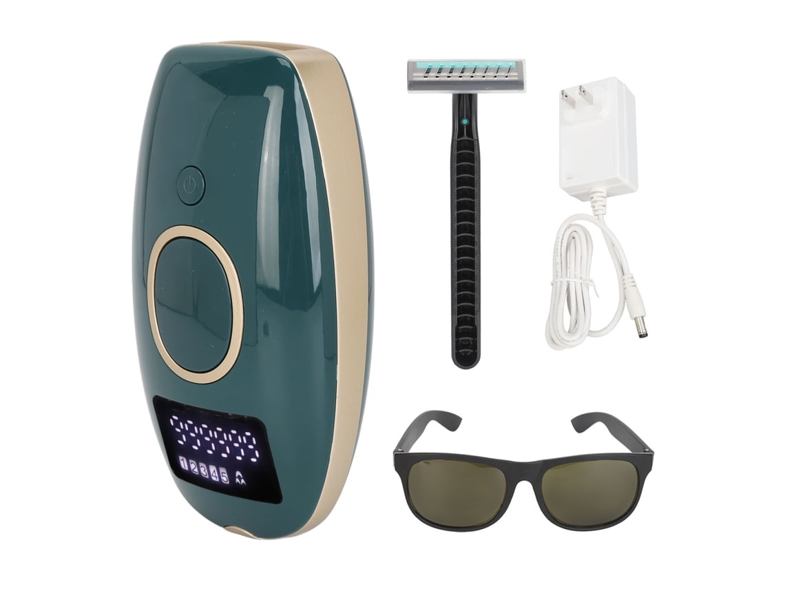 Depilador A Laser Ipl Portátil Com Resfriamento De Rayo Vermelho Para Remoção De Cabelo Em Casa Verde Escuro 100‑240v Plug Us