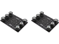 Juego De 2 Pórticos Con Ranura En V De 20-80 Mm Con Placas De Pórtico Y Ruedas Para Perfiles.