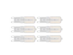 Bombilla Led Regulable G9 De 5w Con 22 Leds, Protección Ocular, Luz Natural Económica, 6 Unidades, 110v